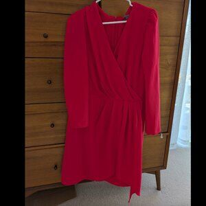 Julia Jordan Raspberry Faux Wrap Dress